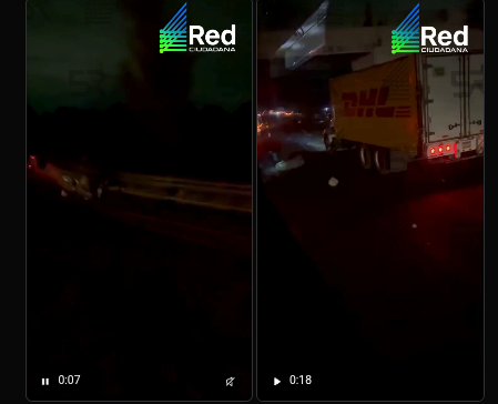 Autopista México-Puebla a la altura de la caseta de San Martín Texmelucan, donde un automóvil volcó
