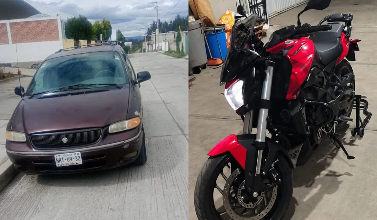 Vehículos y cajas de mercancía asegurados en un predio de San Salvador El Verde durante un cateo