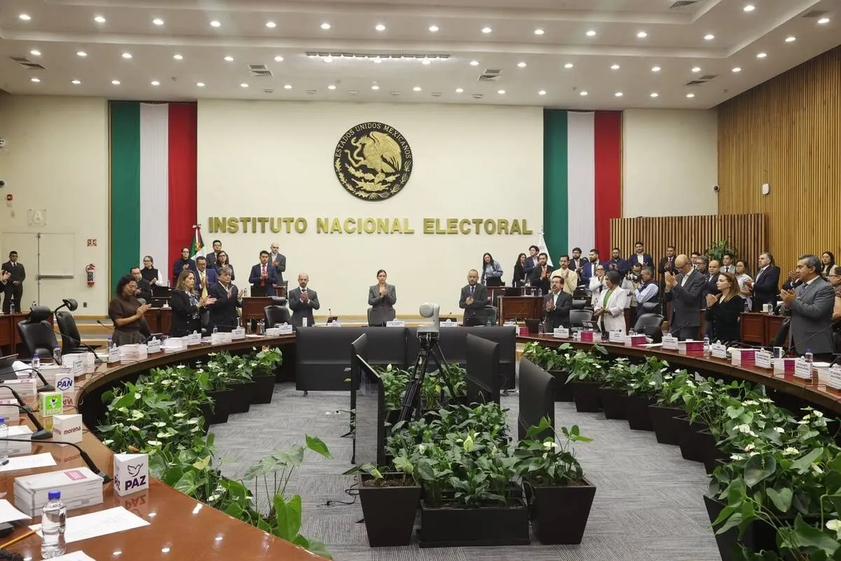Imagen relacionada con la sesión del Consejo General del INE en la Ciudad de México