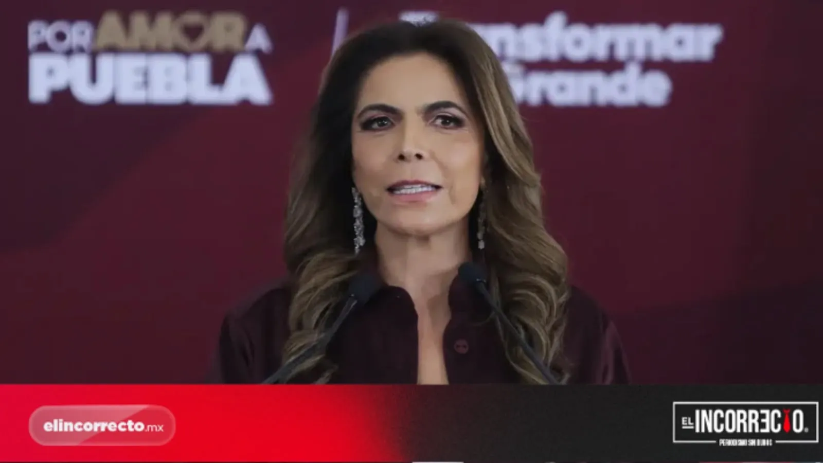 Olivia Salomón Vivaldo, titular de la Lotería Nacional, en Puebla
