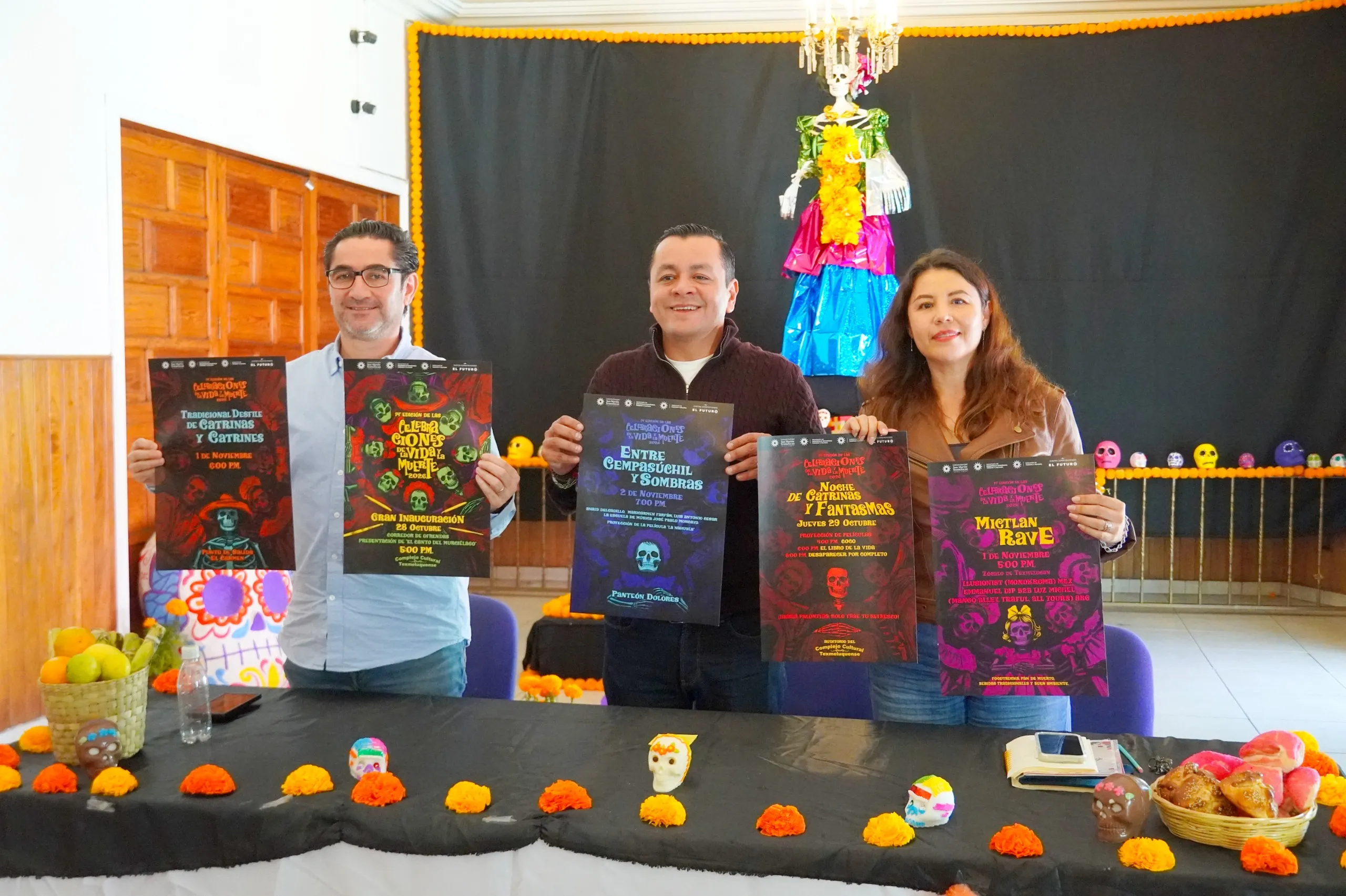 Habrá cierres viales en Texmelucan desde las 17:00 por desfile de catrinas